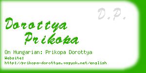 dorottya prikopa business card